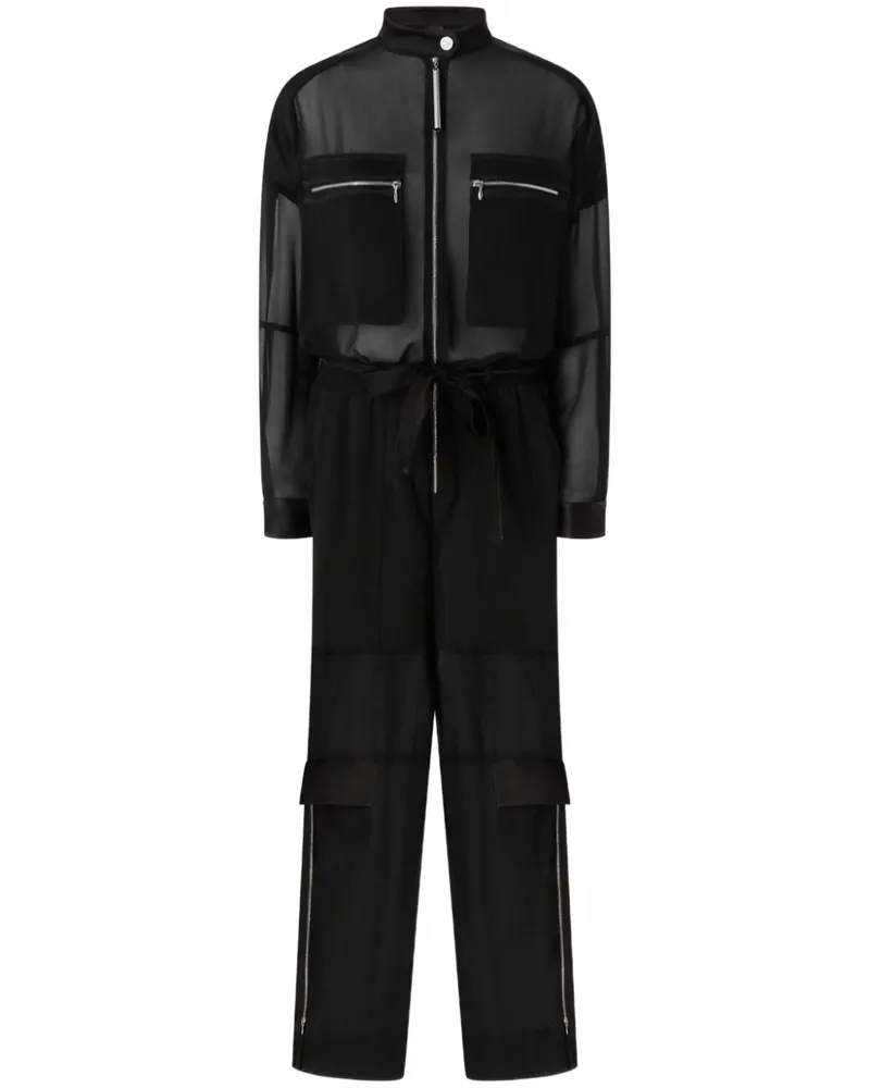 Pinko Jumpsuit mit aufgesetzten Taschen - Schwarz Schwarz