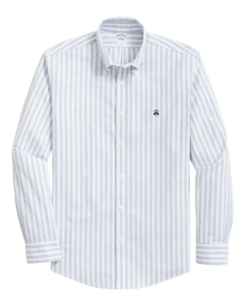 Brooks Brothers Kariertes Button-down-Hemd - Weiß Weiß