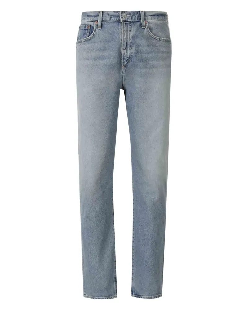 AGOLDE Jeans mit Tragefalten - Blau Blau