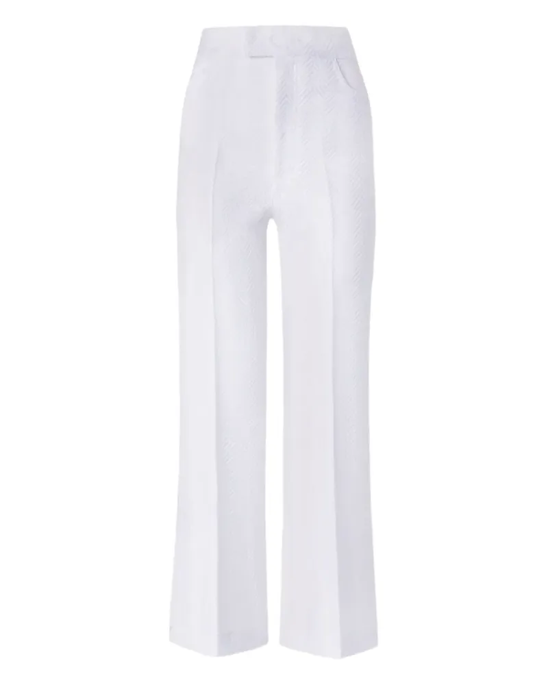 Missoni Hose mit Fischgrätenmuster - Weiß Weiß