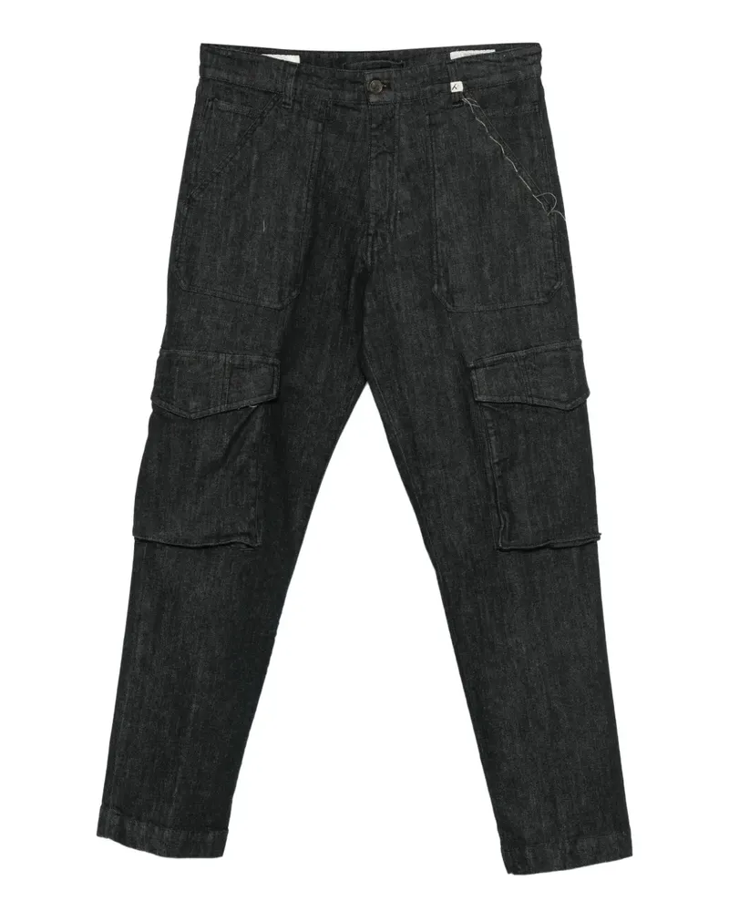 MYTHS Jeans mit aufgesetzten Taschen - Schwarz Schwarz