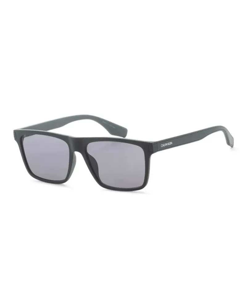 Calvin Klein Sonnenbrille mit eckigem Gestell - Grün Grün
