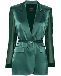 Pinko Blazer aus Satin Grün