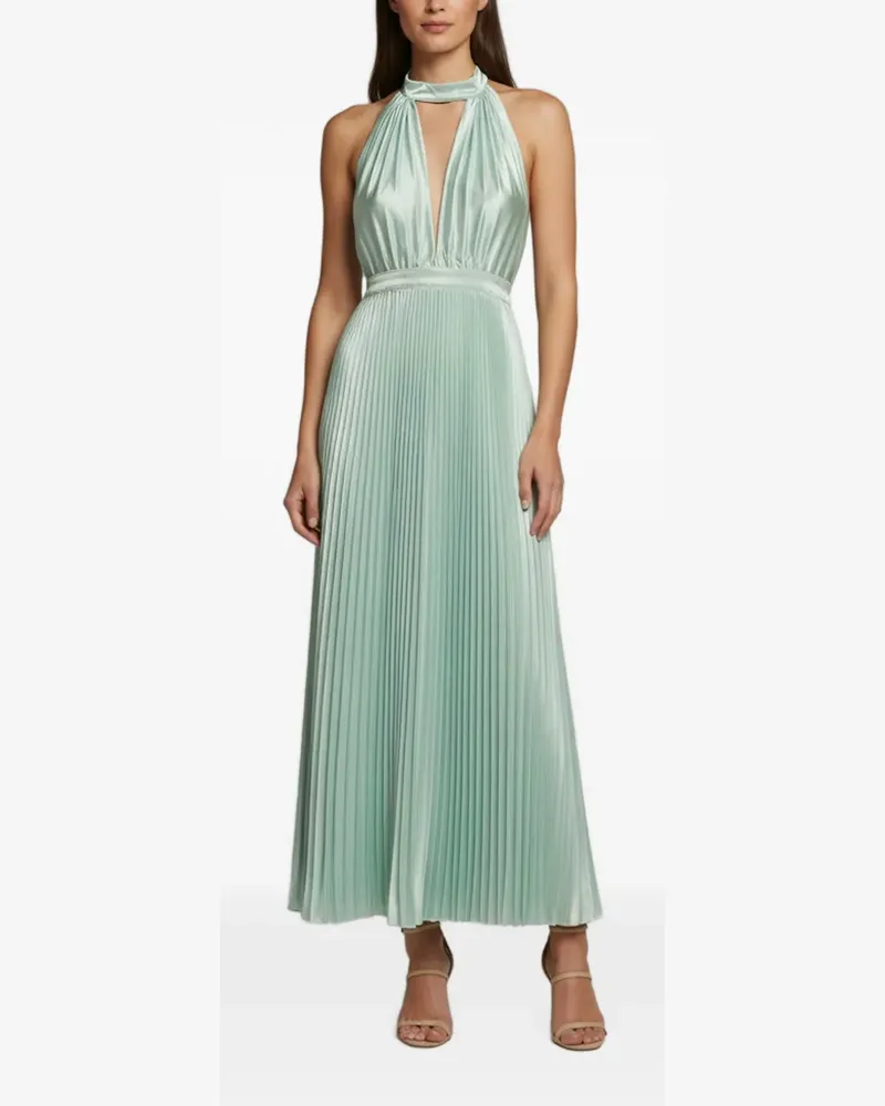Roksanda Ilincic plissé-effect maxi dress - Grün Grün