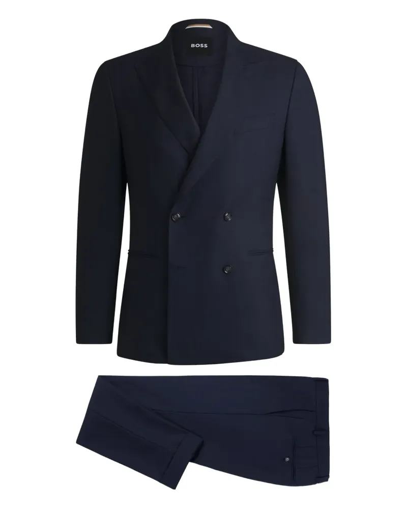HUGO BOSS Doppelreihiger Anzug mit steigendem Revers - Blau Blau