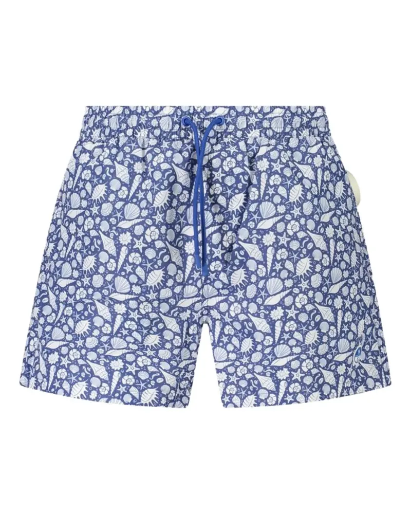 North Sails seashell-print swim trunks - Blau Blau