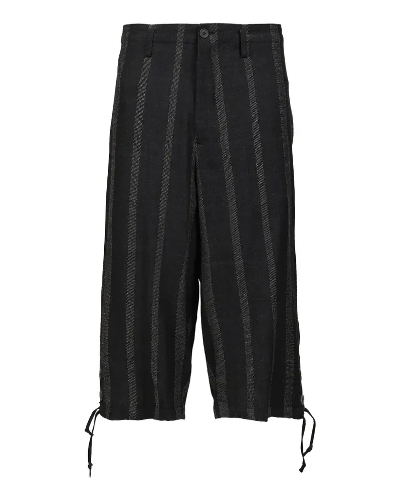 Yohji Yamamoto cropped trousers - Schwarz Schwarz
