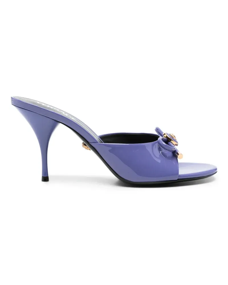 Versace Mules aus Lackleder - Violett Violett