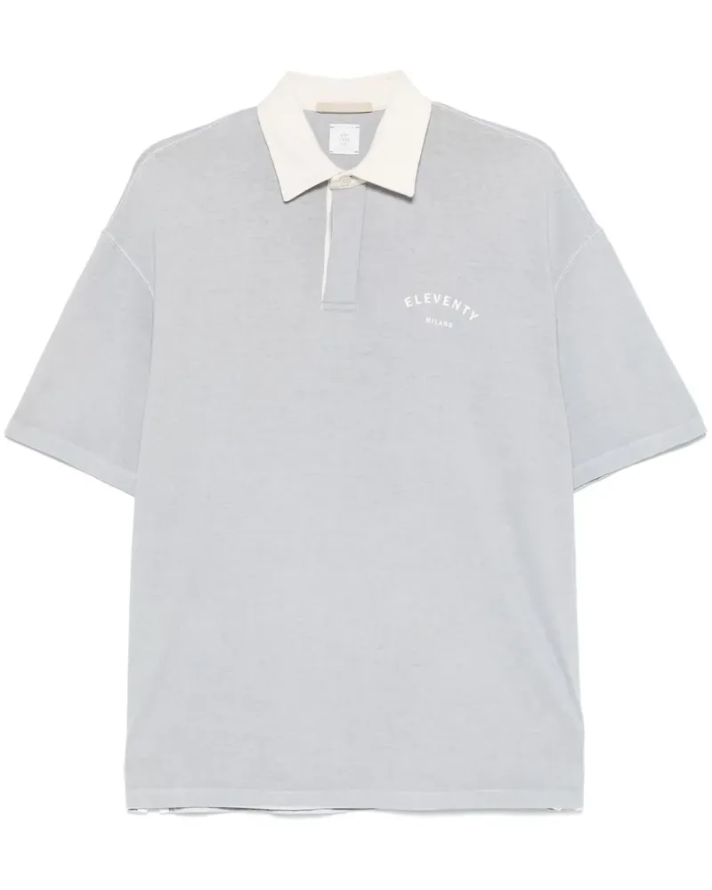 Eleventy Klassisches Poloshirt - Blau Blau