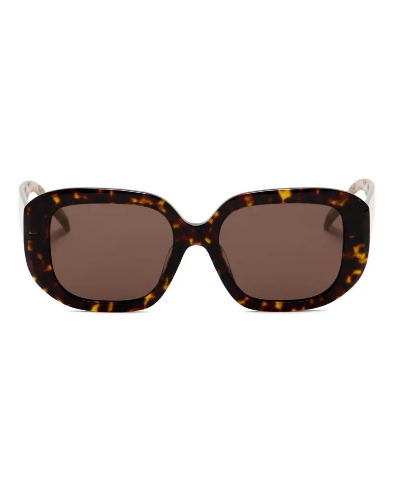 Tory Burch Eckige Sonnenbrille in Schildpattoptik - Braun Braun