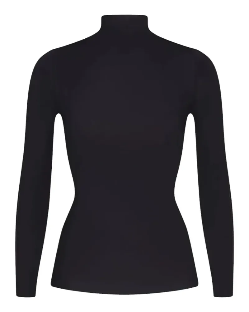 SKIMS Langarmshirt mit Stehkragen - Schwarz Schwarz