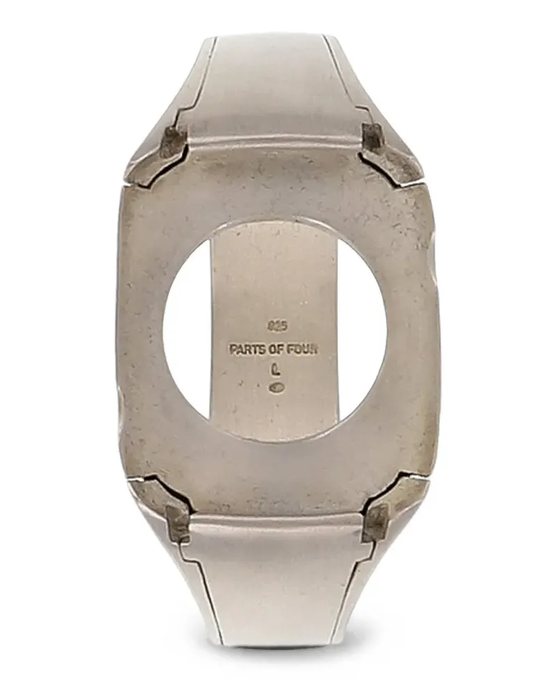 Parts Of Four textured sterling silver 46mm watch - Silber Silber