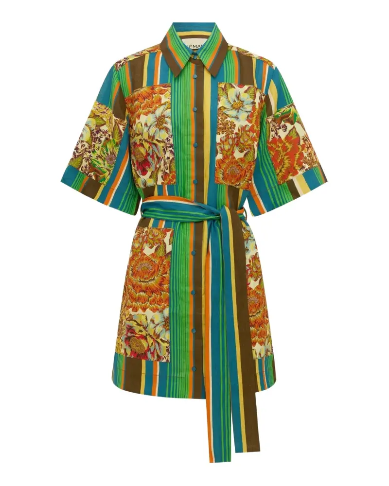 ALEMAIS Charlie floral-print mini dress - Grün Grün