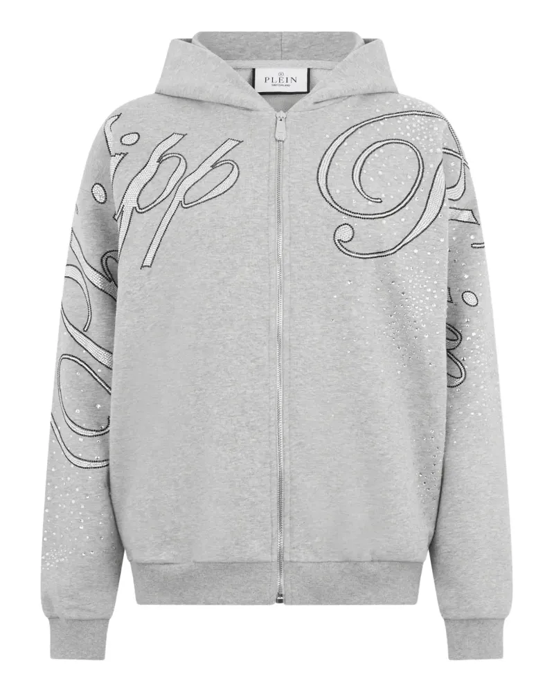 Philipp Plein Kapuzenjacke mit Reißverschluss - Grau Grau