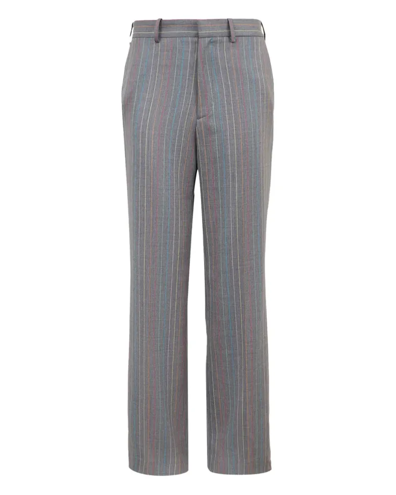Mira Mikati Gestreifte Hose - Grau Grau