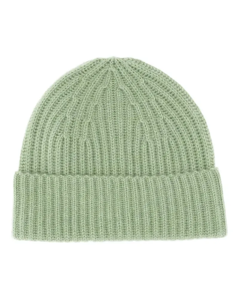 Lisa Yang Gerippte Beanie - Grün Grün