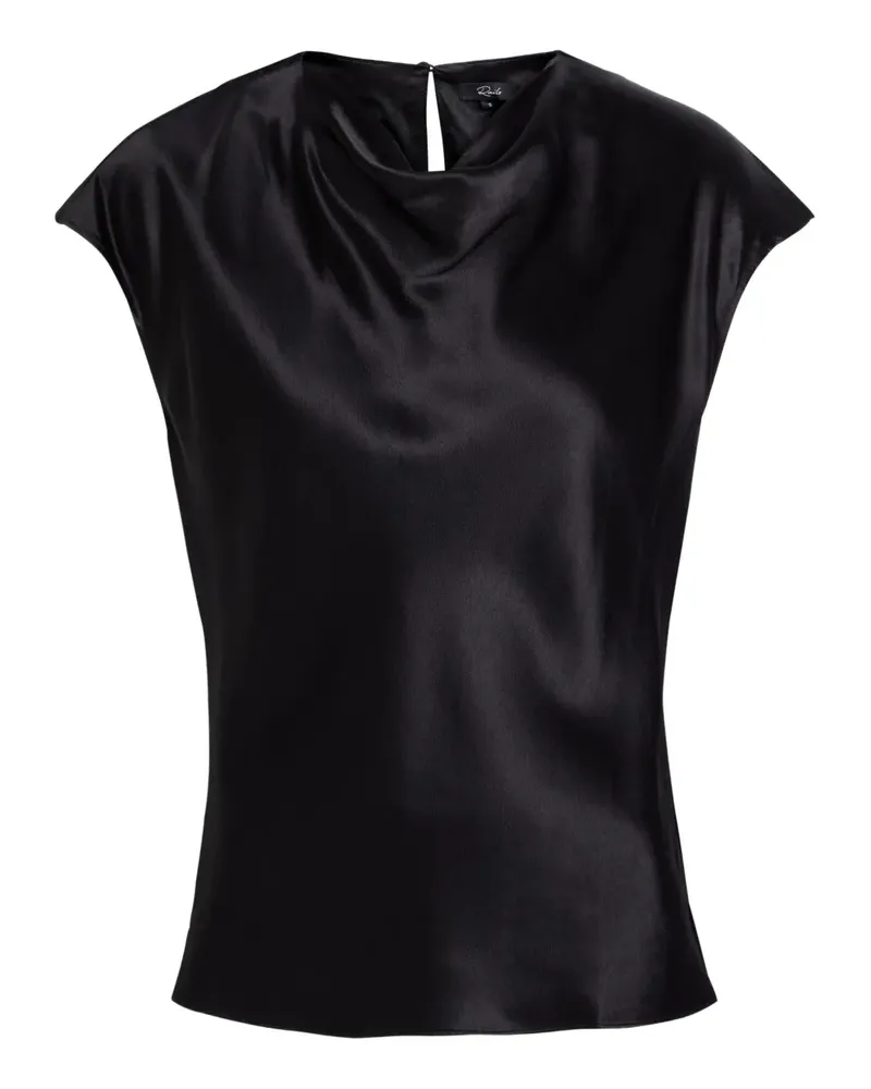 RAILS draped top - Schwarz Schwarz