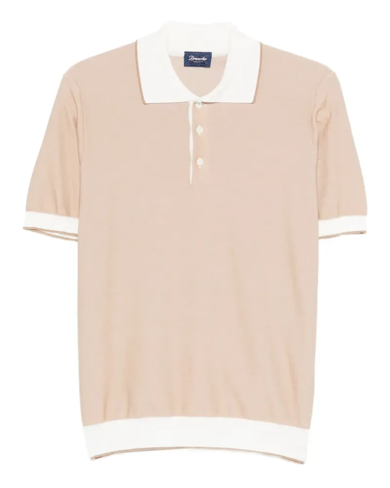 Drumohr  collared polo shirt - Nude Nude