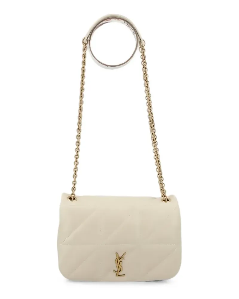 Saint Laurent Gesteppte Schultertasche - Nude Nude