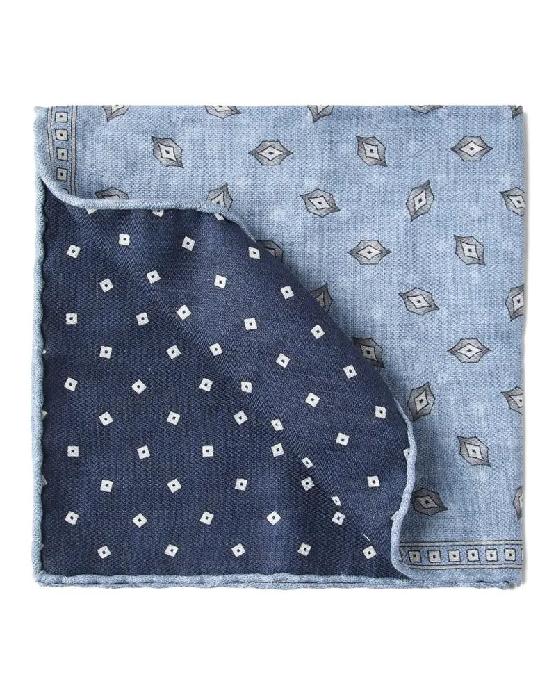 Brunello Cucinelli Wendbares Einstecktuch - Blau Blau