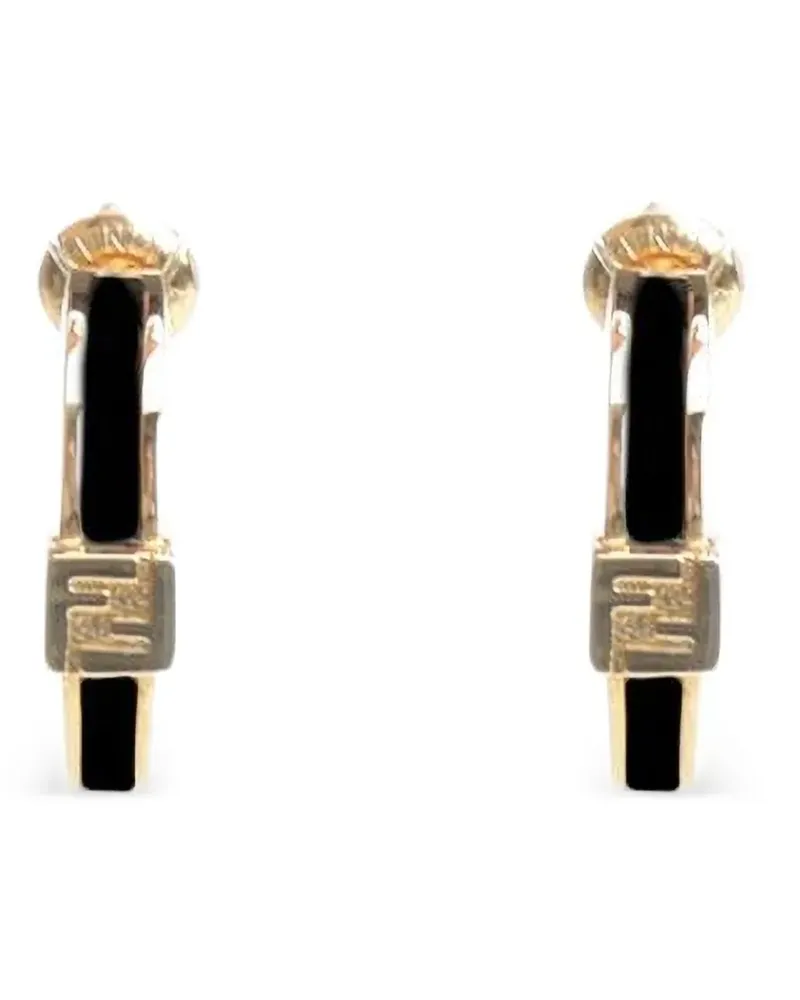 Fendi Forever hoop earrings - Schwarz Schwarz