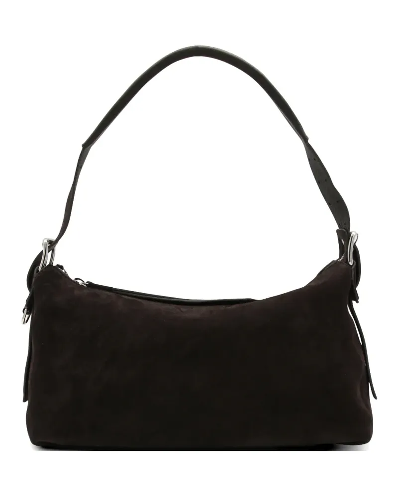 Christophe Lemaire suede shoulder bag - Braun Braun