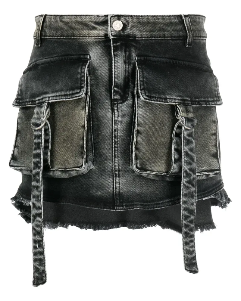 Blumarine Rock mit asymmetrischem Saum - Grau Grau