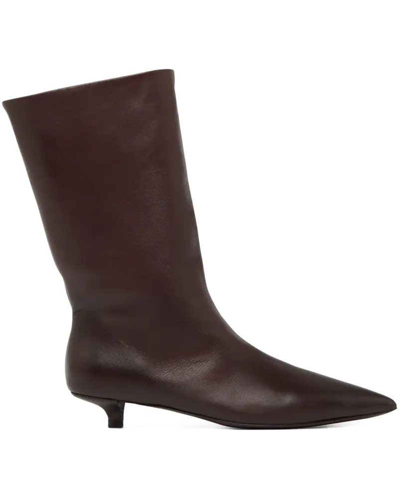 Marsèll Spitze Kitten-Heel-Stiefel - Braun Braun