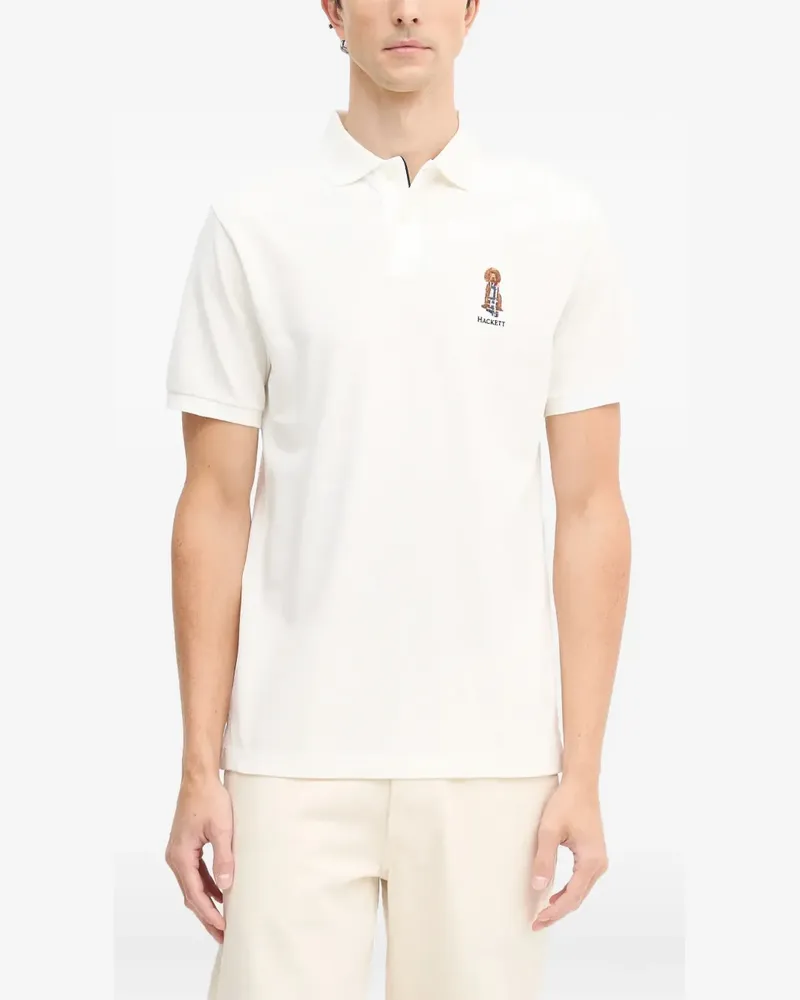 Hackett embroidered-logo polo shirt - Weiß Weiß