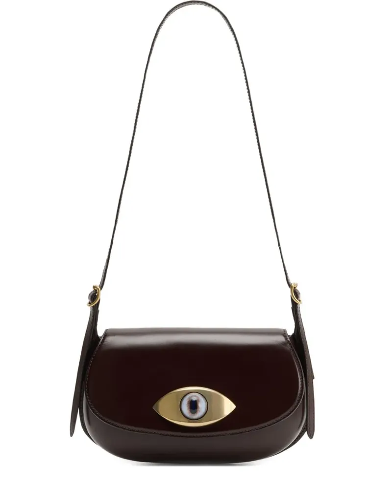 Christophe Lemaire Aubock Schultertasche aus Leder - Braun Braun
