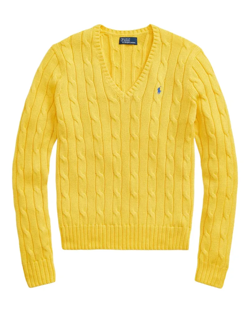 Ralph Lauren Pullover mit Zopfmuster - Gelb Gelb
