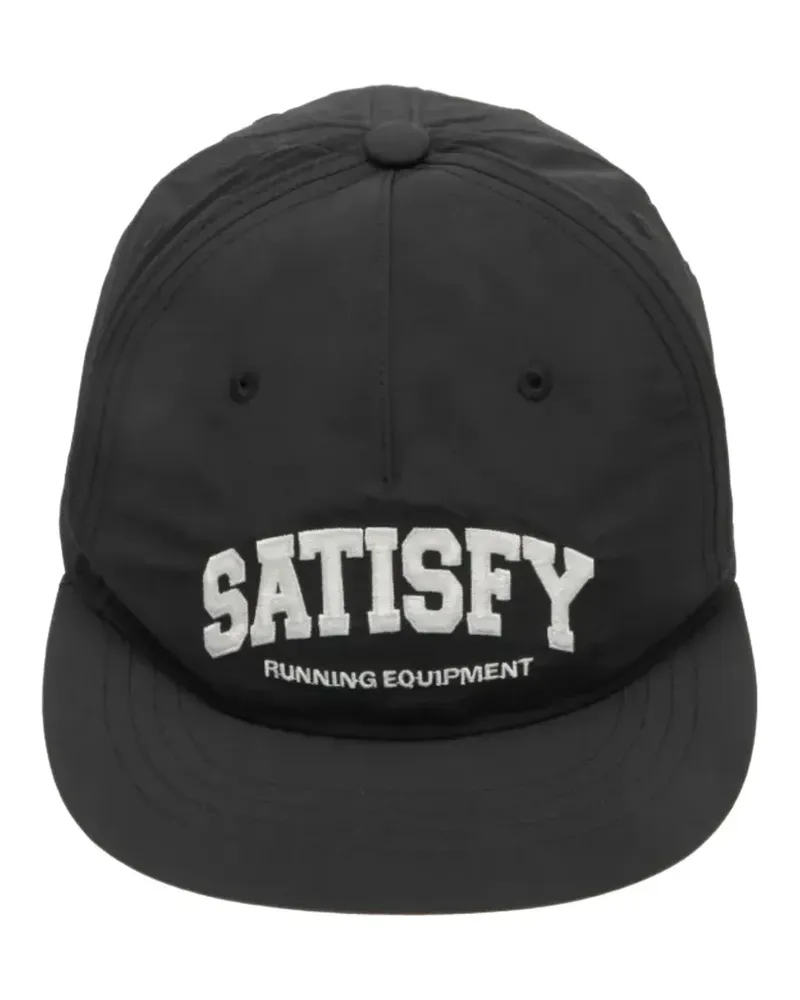 Satisfy logo-detail baseball cap - Schwarz Schwarz
