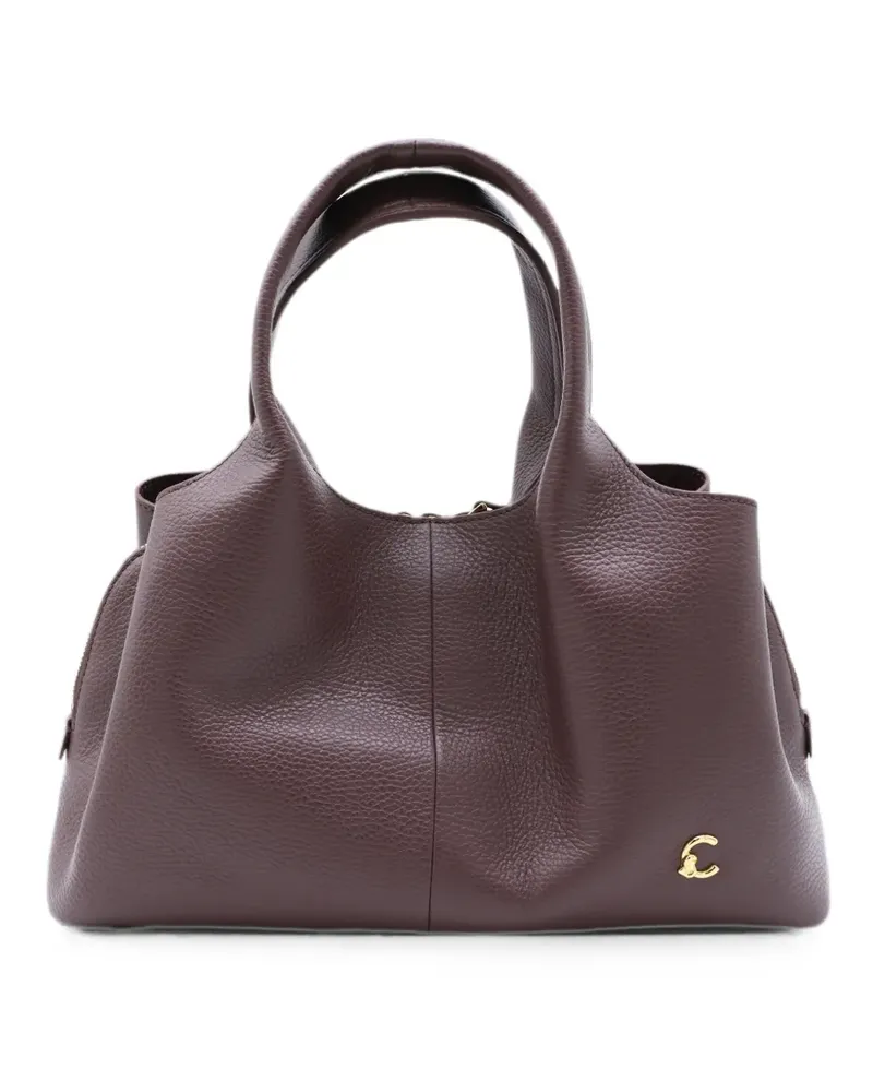 Coccinelle grained leather shoulder bag - Braun Braun