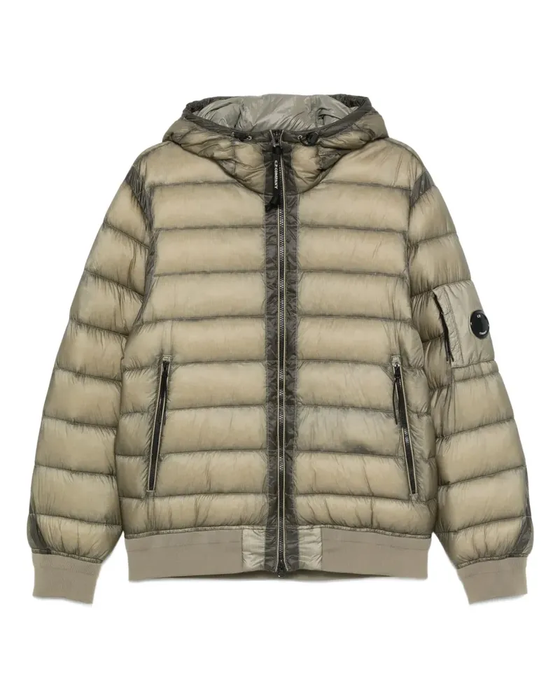 C.P. Company Gesteppte Kapuzenjacke - Grün Grün