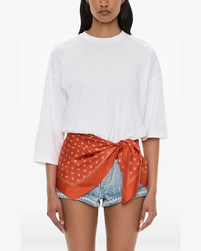 Christopher Esber T-Shirt mit Bandana-Print - Orange Orange