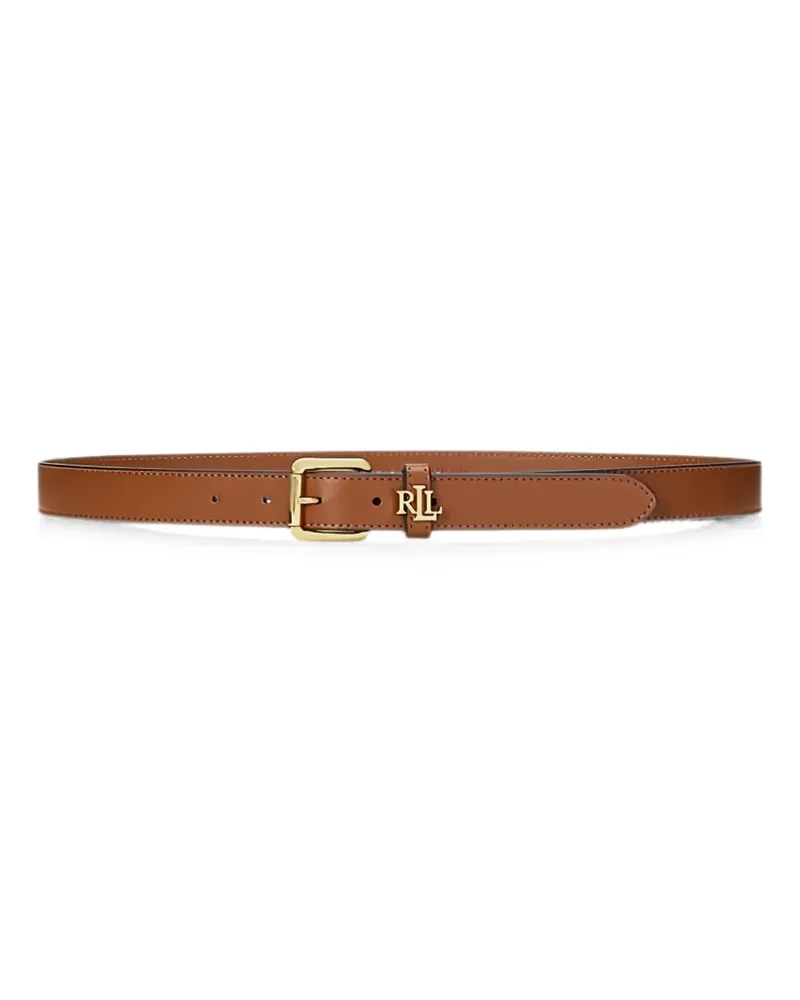 Ralph Lauren Ledergürtel mit Logo-Schild - Braun Braun