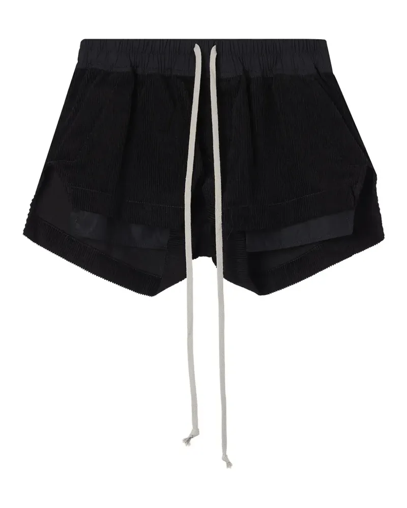 Rick Owens Shorts aus Cord mit Kordelzug - Schwarz Schwarz