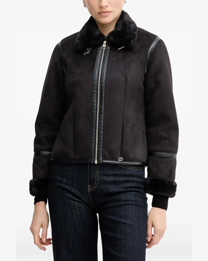 Gaudi Jacke mit strukturiertem Kragen - Schwarz Schwarz