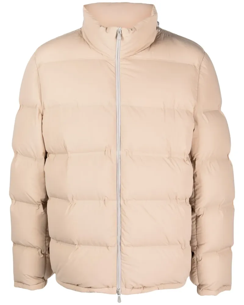 Brunello Cucinelli Gefütterte Jacke mit Stehkragen - Nude Nude