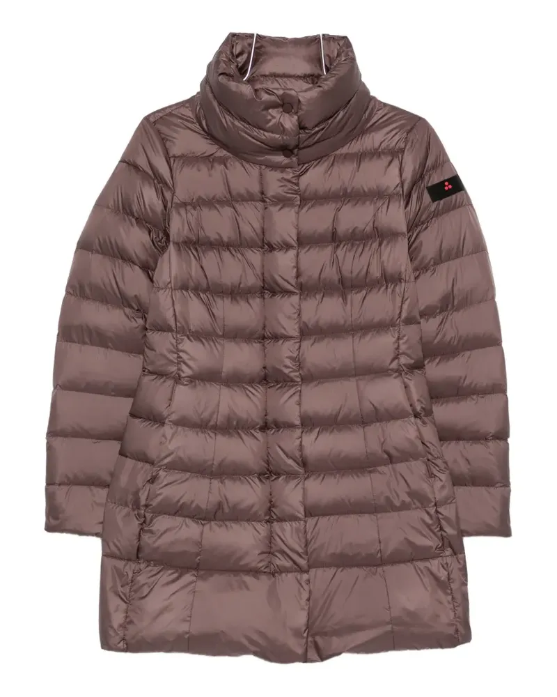 Peuterey quilted high-neck coat - Braun Braun