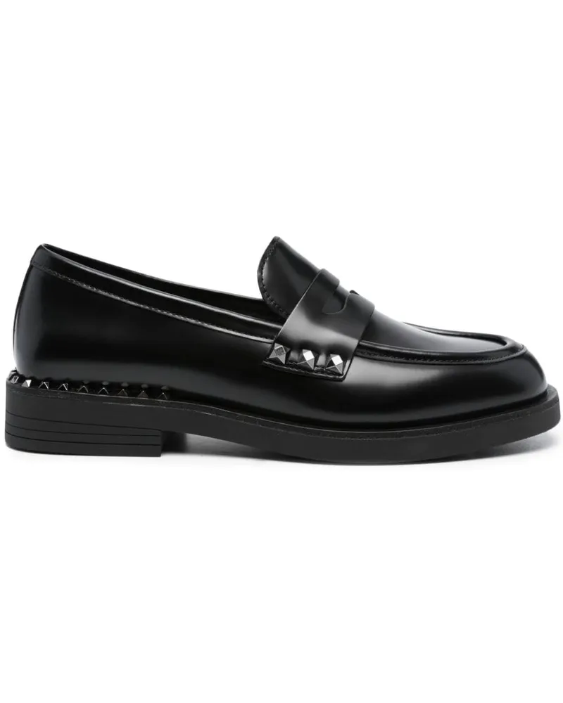 ash Whisper Studs Loafer Schwarz