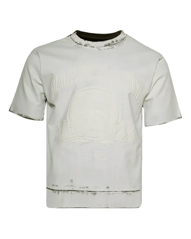 Maison Margiela T-Shirt mit Logo-Stickerei - Nude Nude