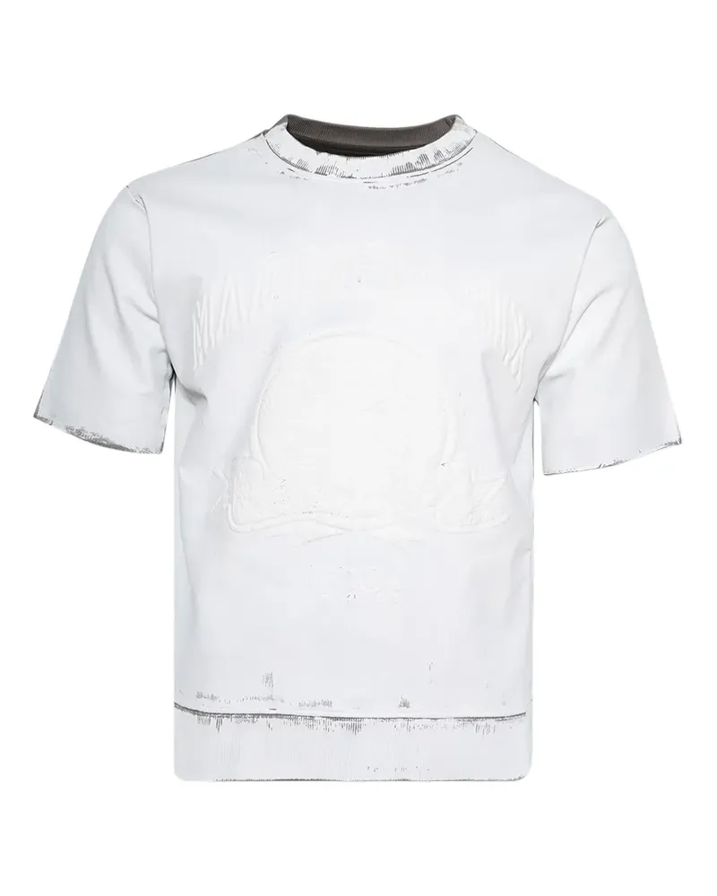 Maison Margiela T-Shirt mit Logo-Stickerei - Nude Nude