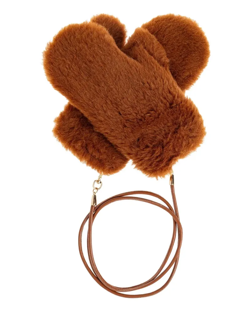 Max Mara Handschuhe mit abnehmbarem Riemen - Braun Braun
