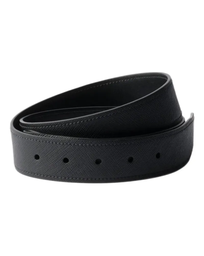 Prada Gürtelriemen aus Saffiano-Leder - Custom Belts - Schwarz Schwarz