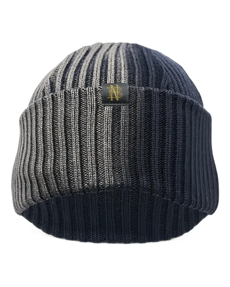 Comme des Garçons x Batoner Beanie aus geripptem Strick - Blau Blau