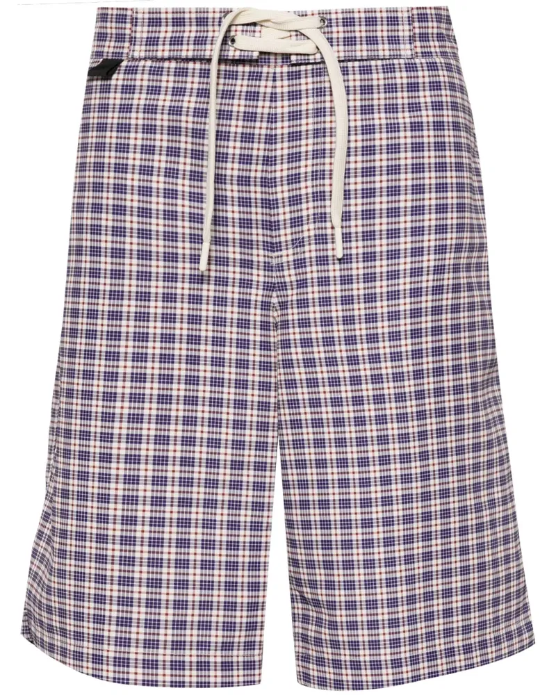 Wood Wood Shorts mit Karomuster - Blau Blau