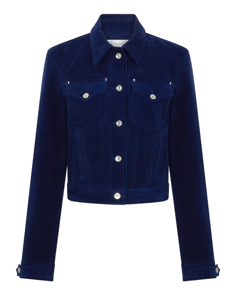 Paco Rabanne Klassische Cordjacke - Blau Blau