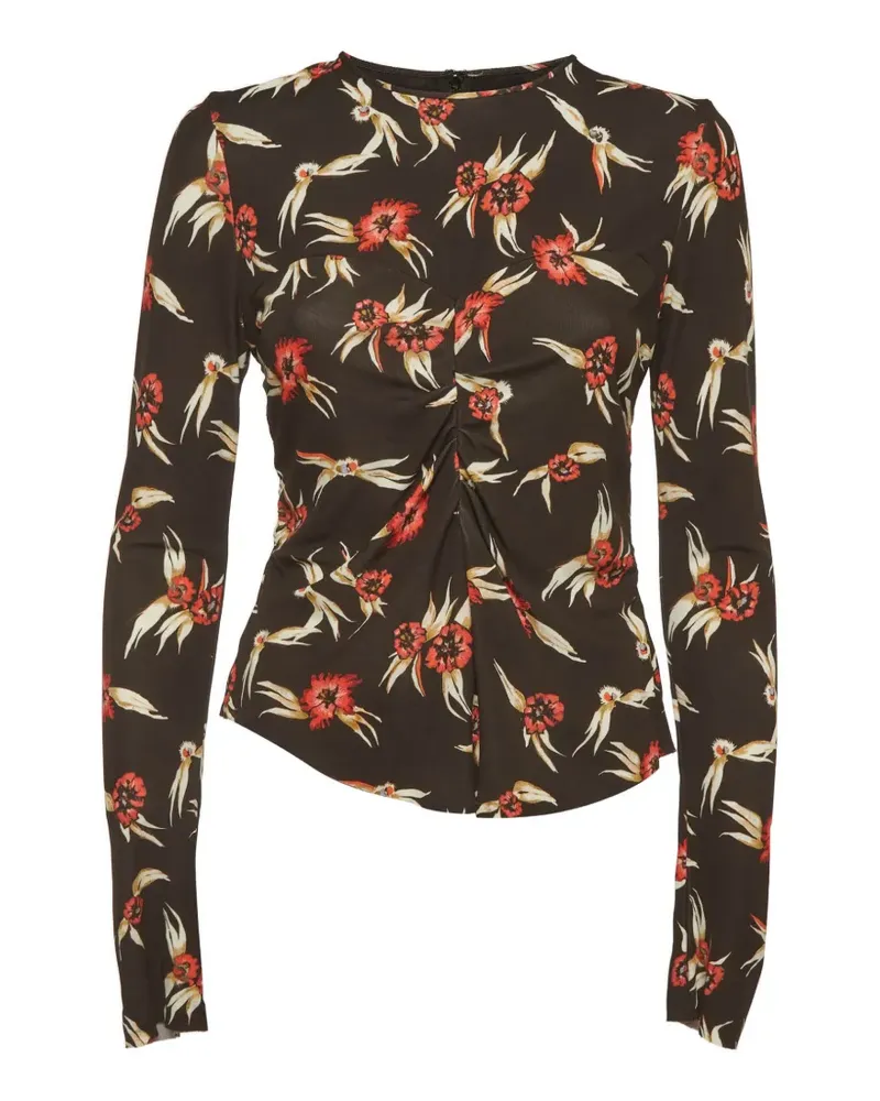 Isabel Marant Bluse mit Blumenprint - Braun Braun
