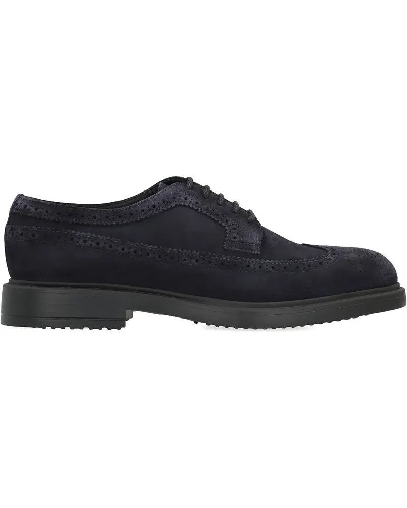 Doucal´s laced brogue shoes - Blau Blau